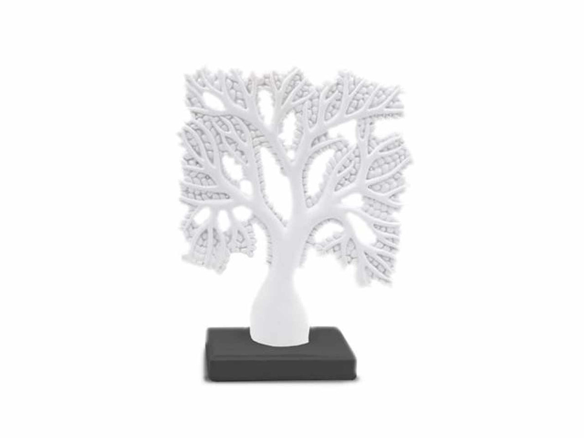 Albero resina bianco medio cm.9
