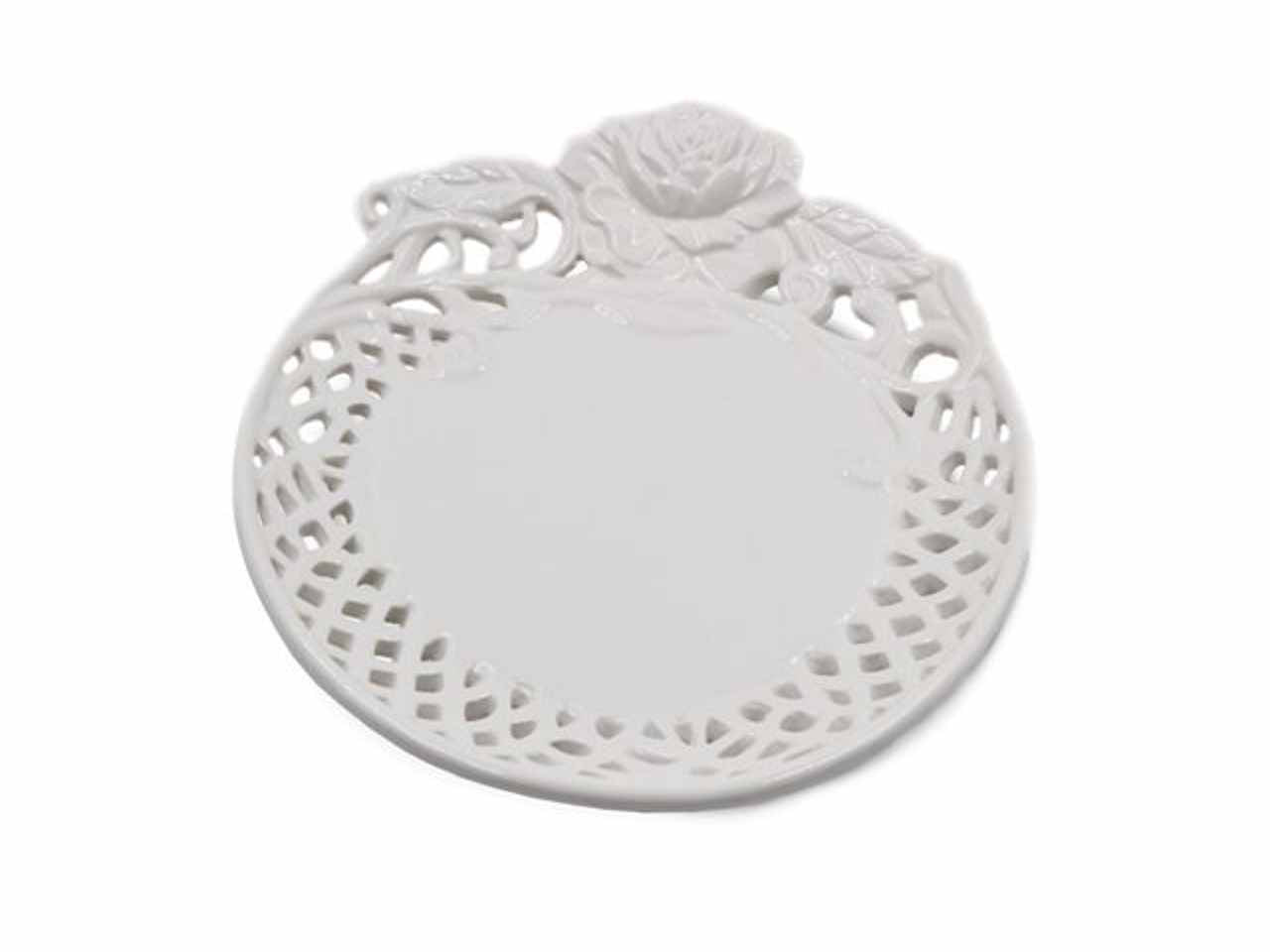 Piatto traforato in ceramica 23cm