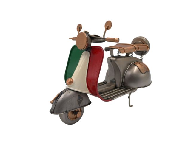 Vespa in metallo media ramata 18cm