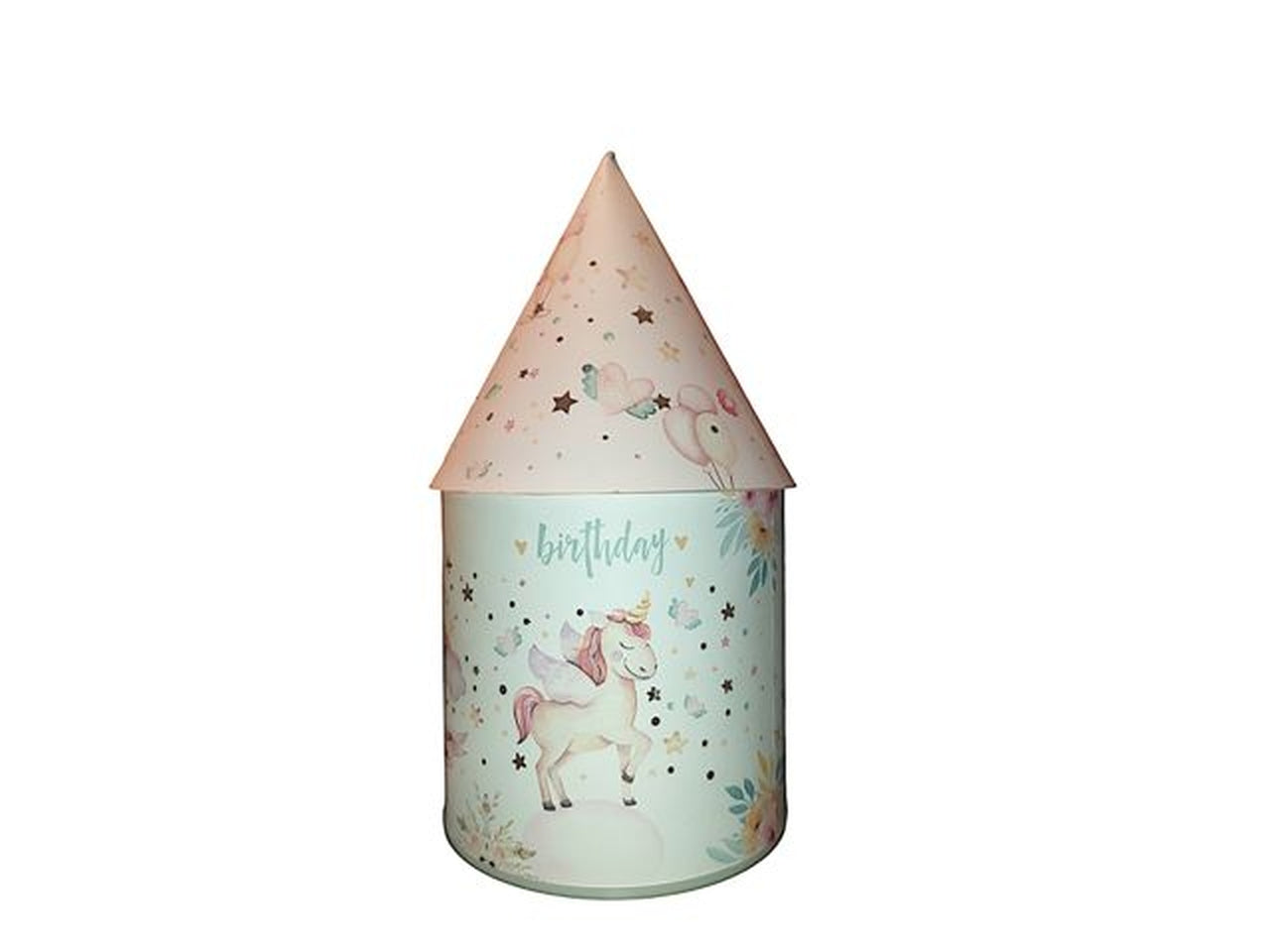 Cupoletta con luce 12x22cm di colore rosa