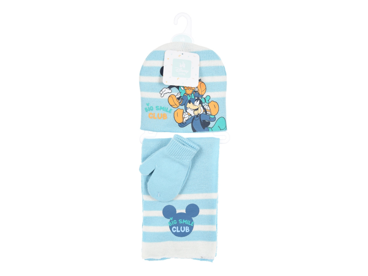 Mickey sciarpa+guanti+cappello