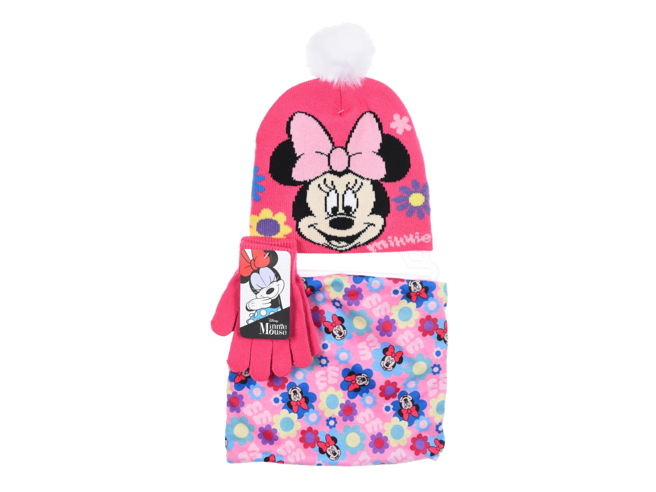 Minnie cappello+collo+guanti