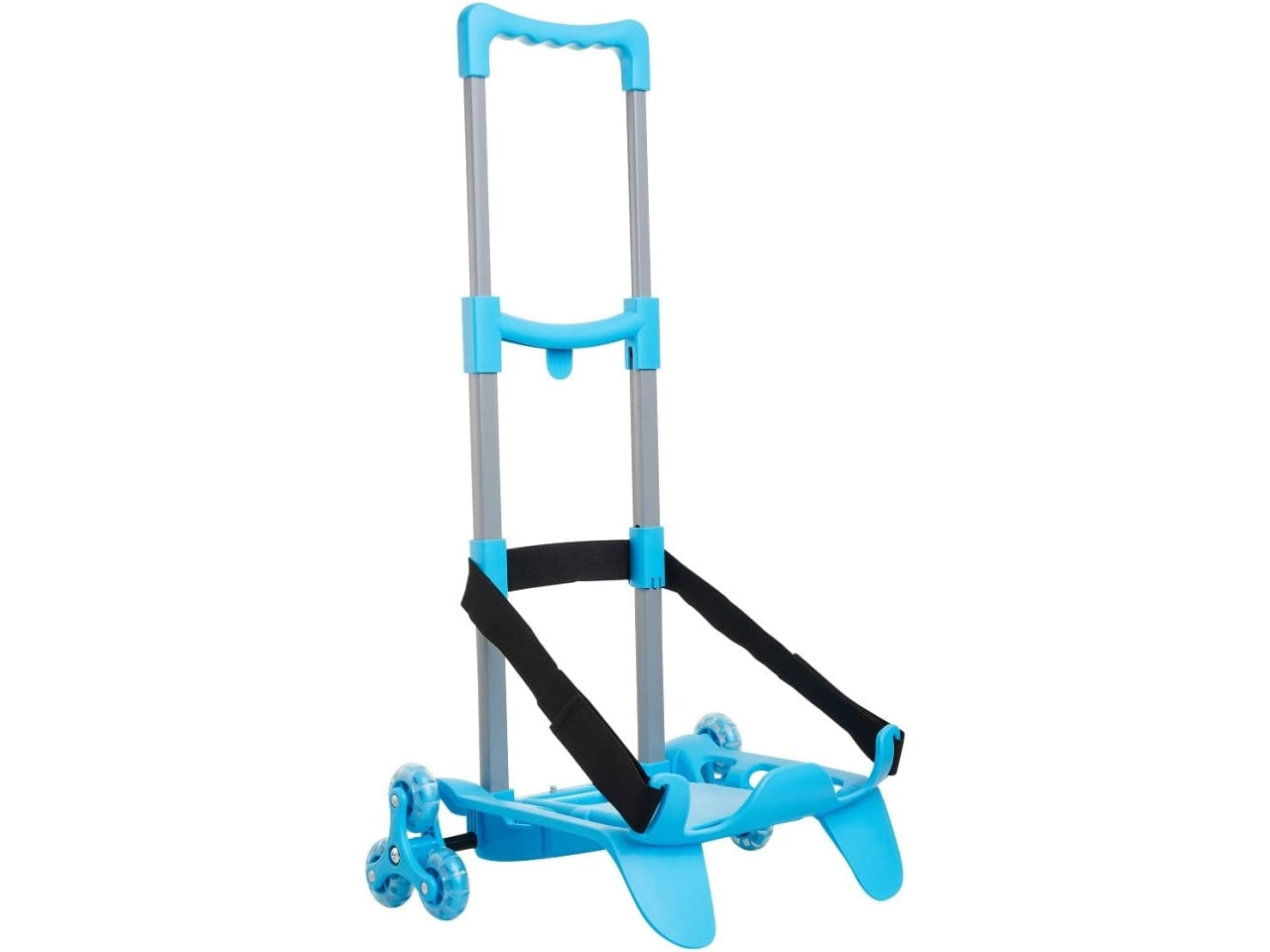 Trolley per zaini be box trolley 3wd pieghevole con 3 ruote, azzurro