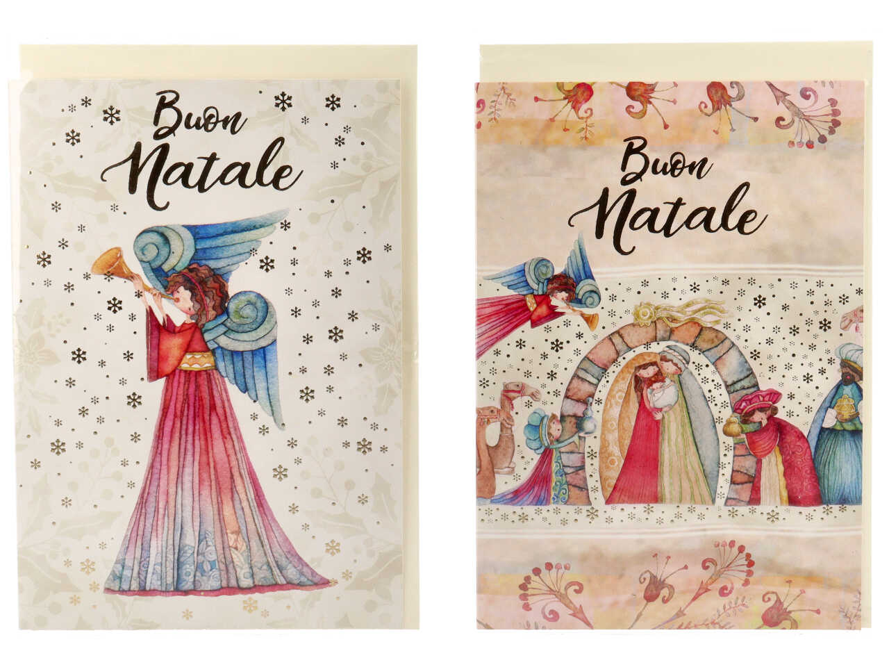 Biglietto auguri natale presepe