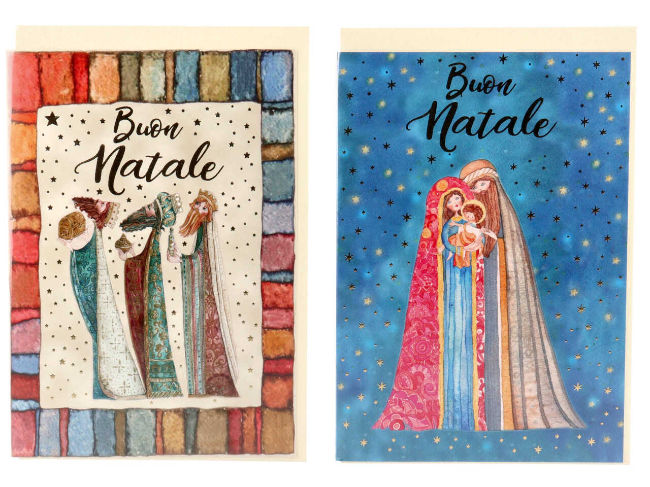 Biglietto auguri natale presepe