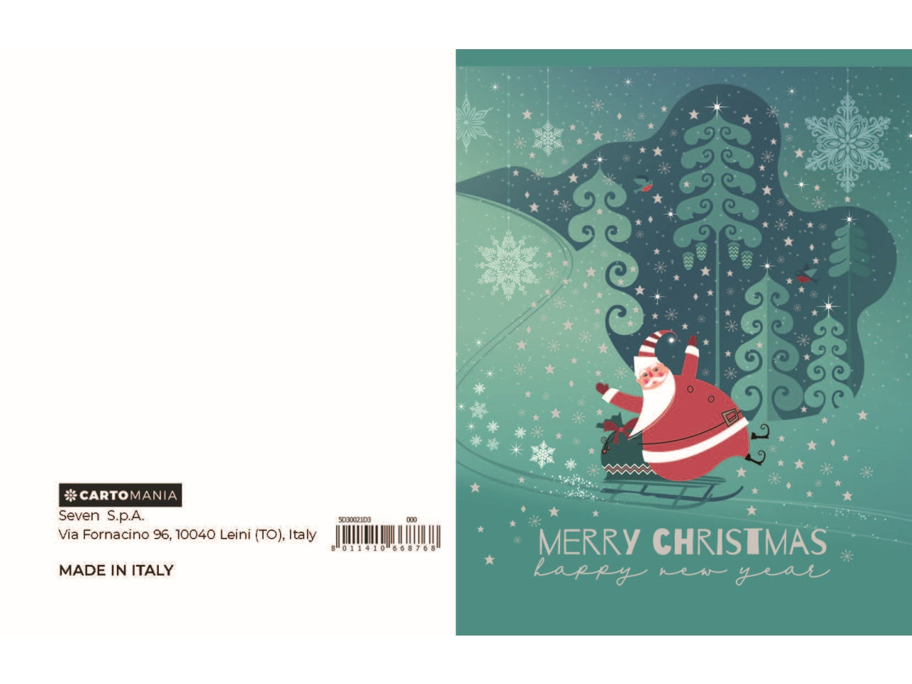Chiudipacco babbo natale cartomania greetings | Seven