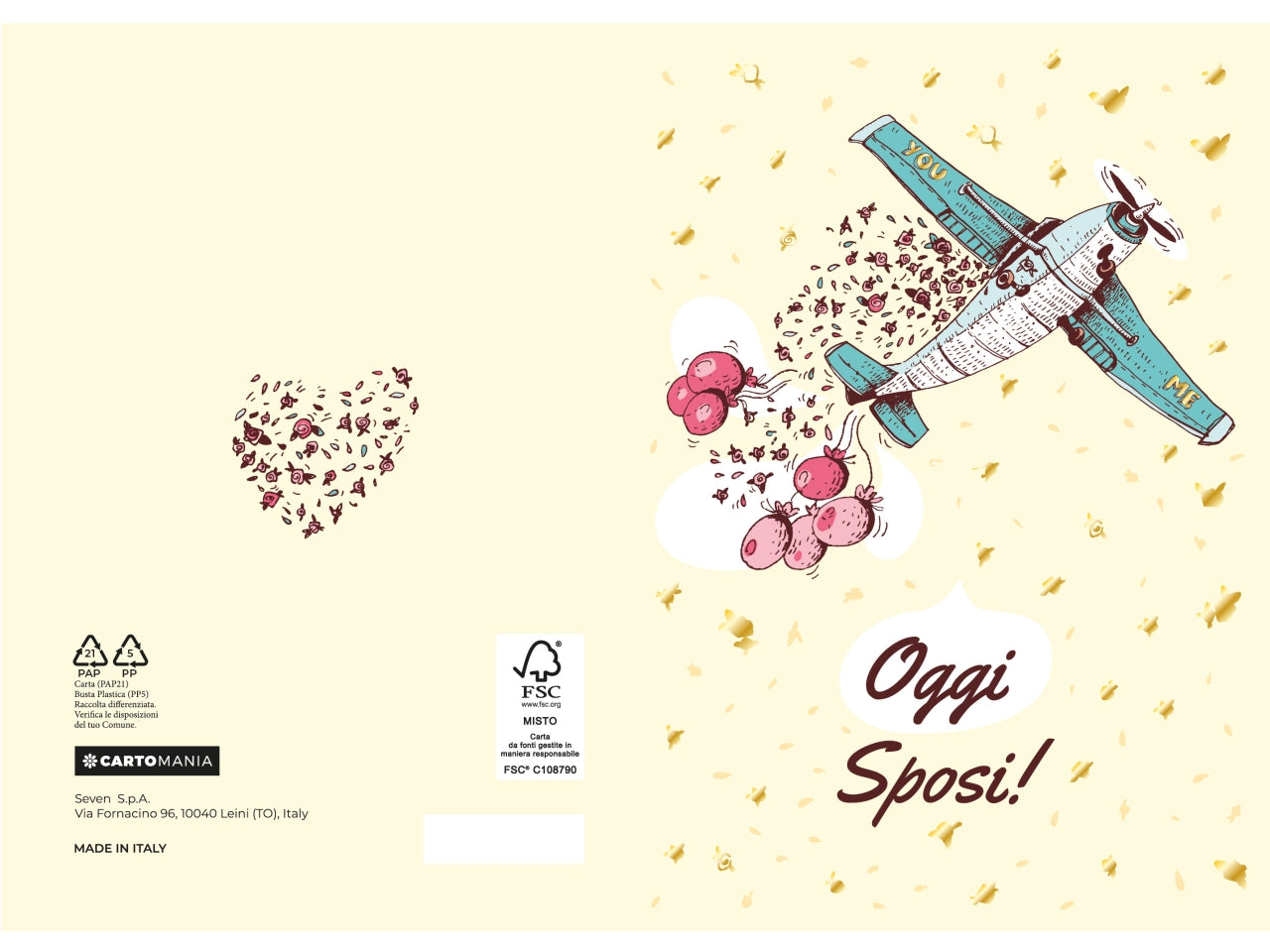 Biglietti matrimonio cartomania | Seven