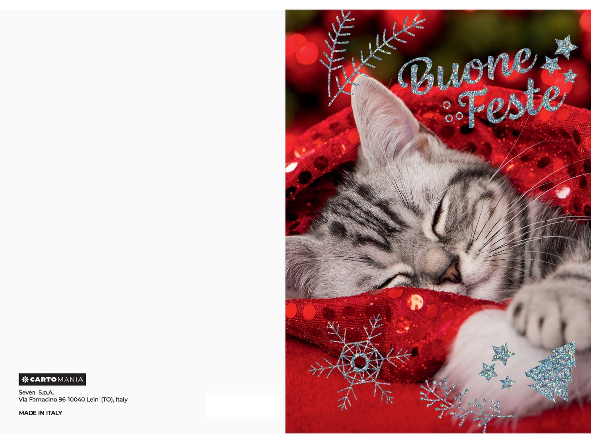 Biglietti natale animali cartomania | Seven