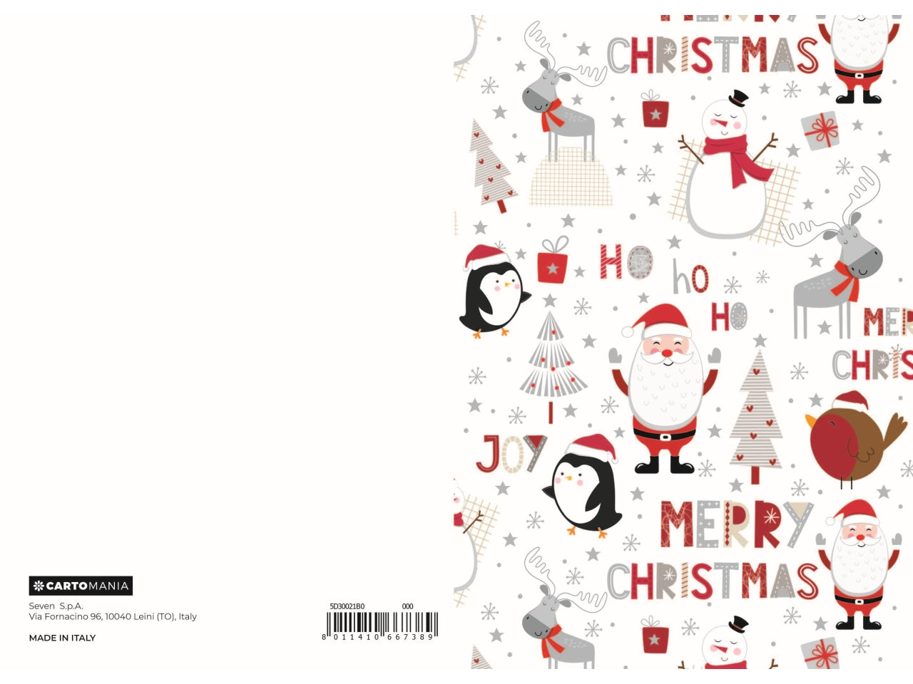 Biglietto natale pattern cartomania greetings | Seven