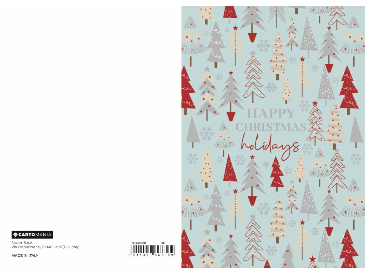 Biglietto natale pattern cartomania greetings | Seven