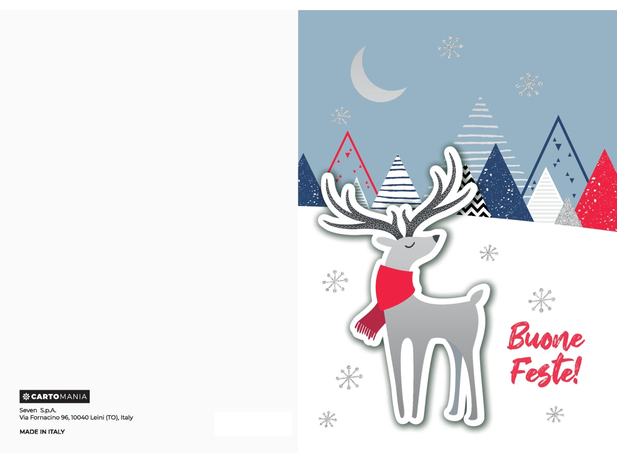 Biglietti natale 3d foil cartomania | Seven