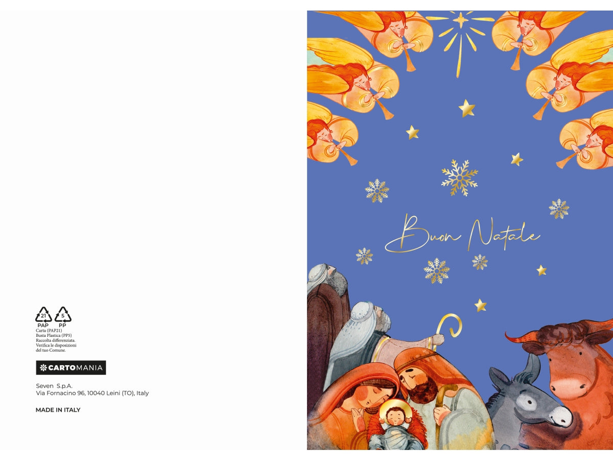 Biglietti natale presepe cartomania | Seven