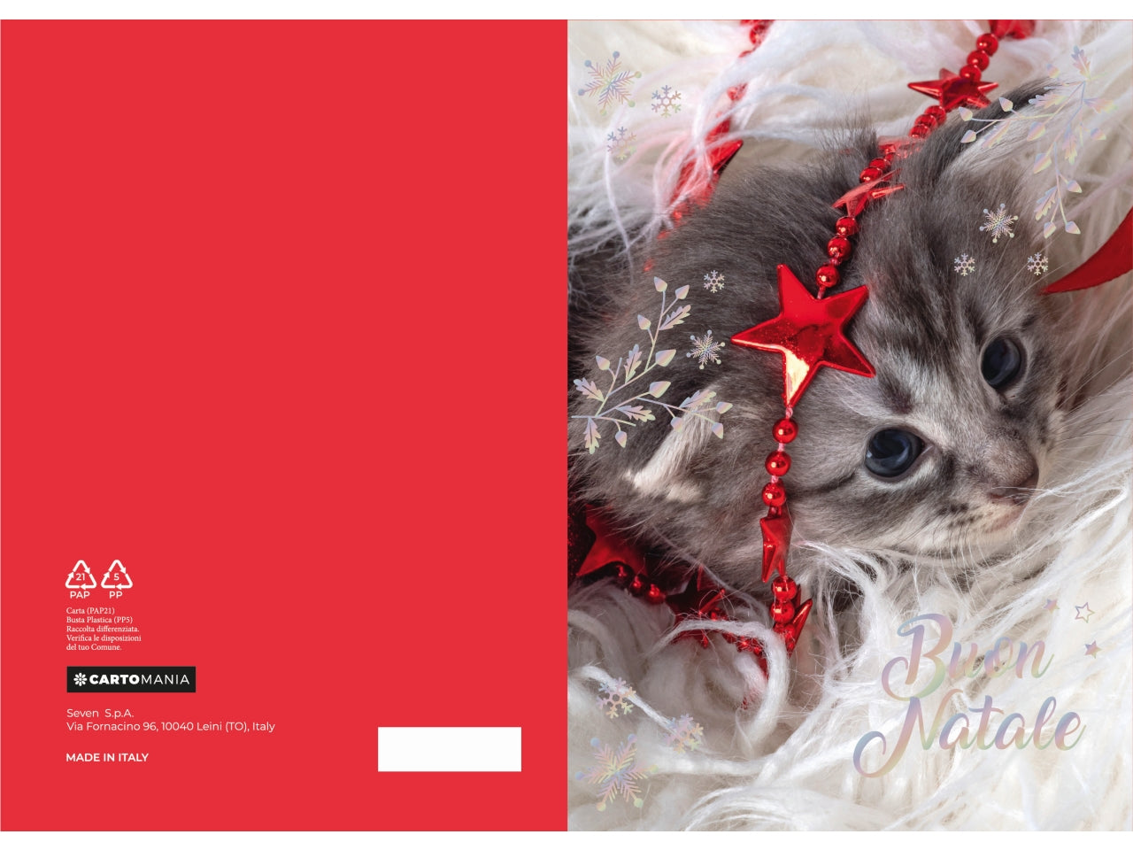 Biglietti natale animali cartomania | Seven