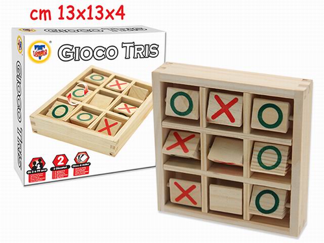 Fatti di legno gioco tris viaggio