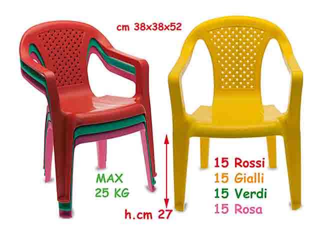 Sedia 38x38x52cm 64372