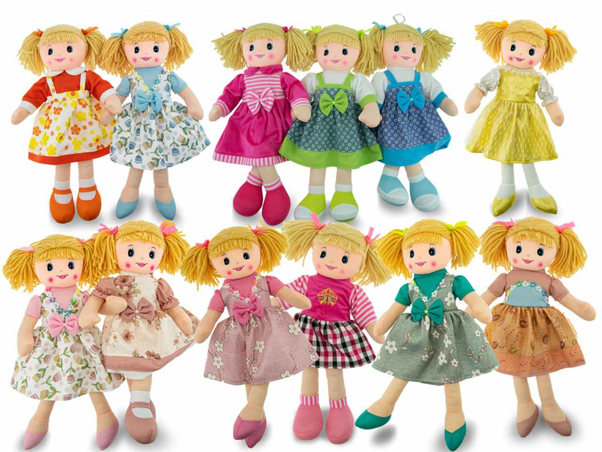Carlotta bambola in pezza 50cm assortiti