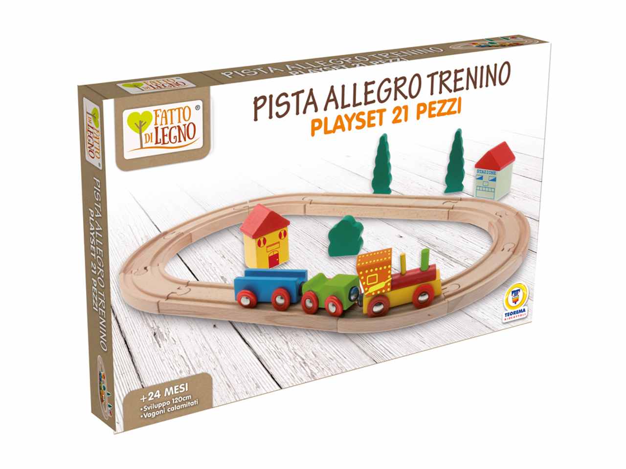 Fatti di legno pista trenino 40460