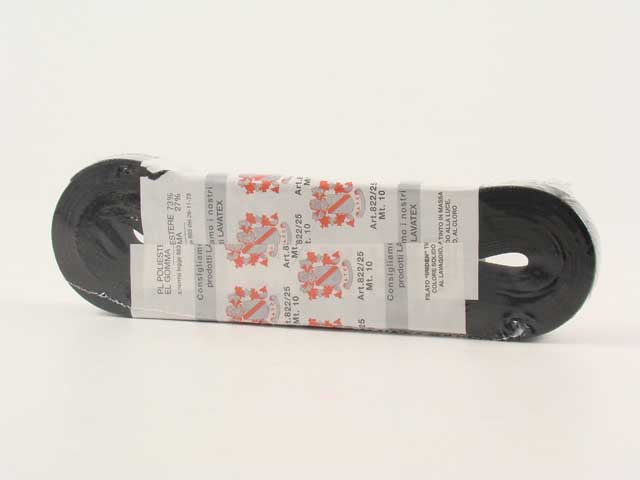 Nastro elastico nero mt.10 0822-25/4/2