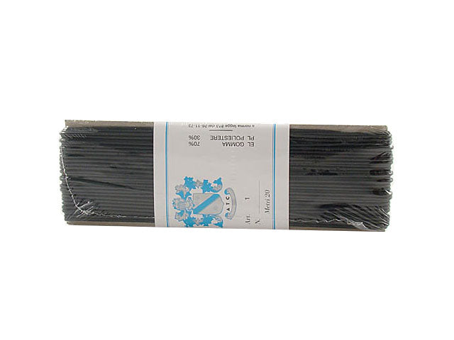 Cordoncino elastico nero mt.20 cd1/4/2