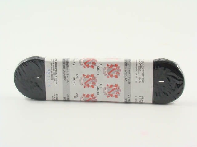 Nastro elastico nero mt.10 722-15/4/2
