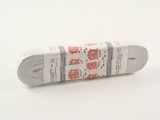 Nastro elastico 10mt bianco 722/25/1/2