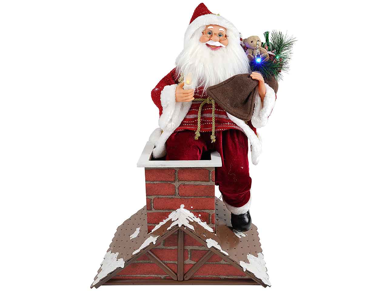 Babbo natale in camino 52x61cm 215991 $