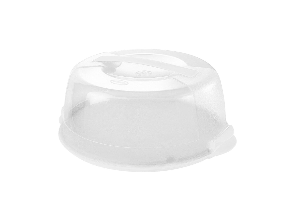 Portatorte misura 30cm per tiramisÃ¹ smontabile colore bianco