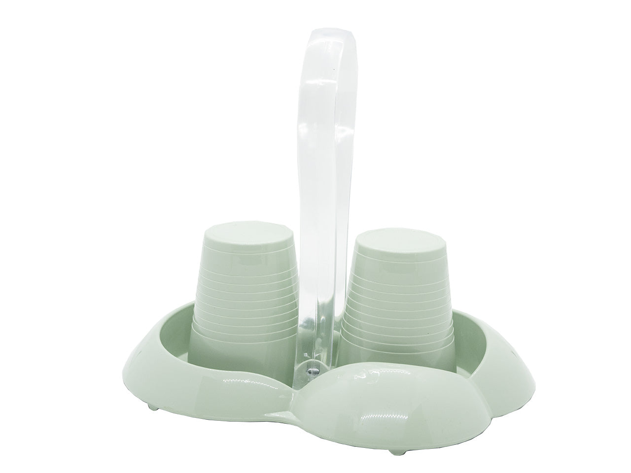 Portabicchieri linea gaia piu' colore verde shabby