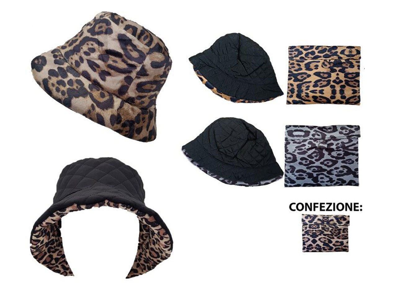 Cloche interno leopard basile nero