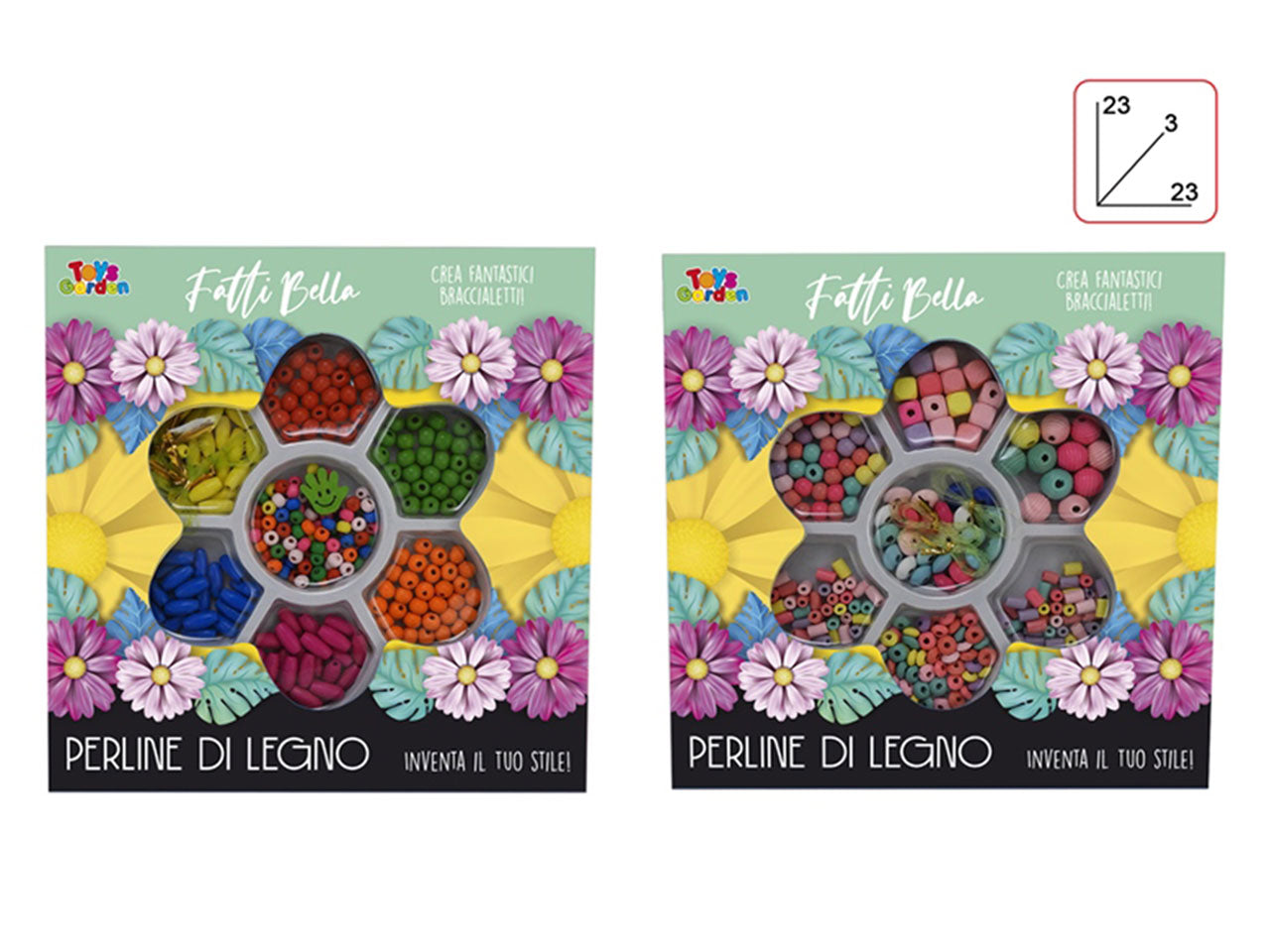 Set perline in legno