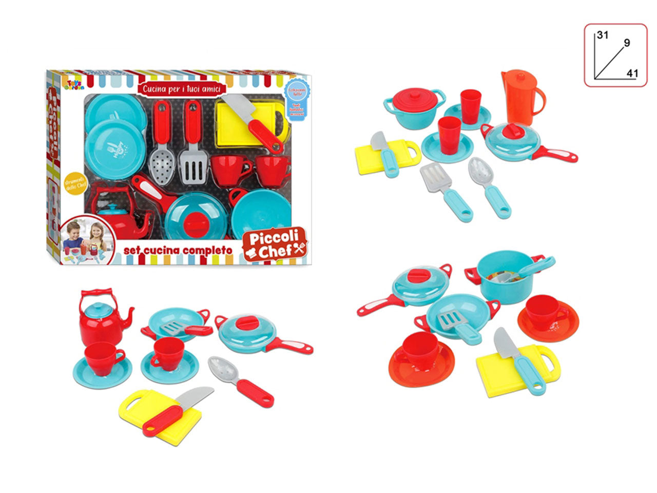 Set chef colorato grande