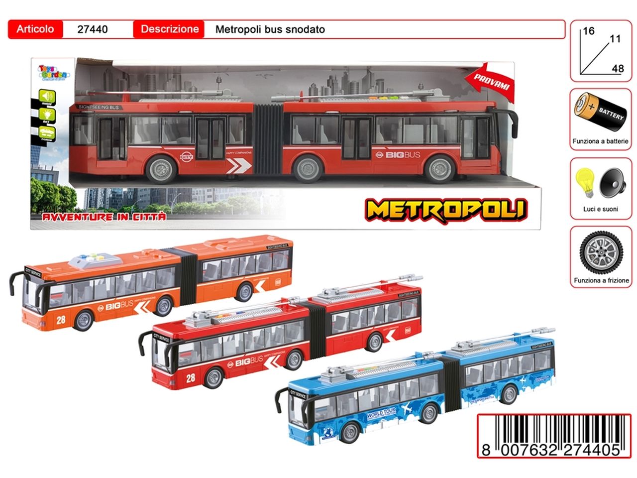 Metropoli bus snodato