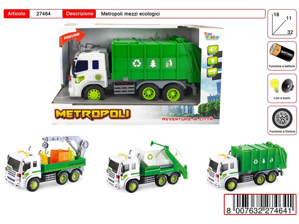 Veicolo da lavoro a giocattolo  metropoli mezzi ecologici