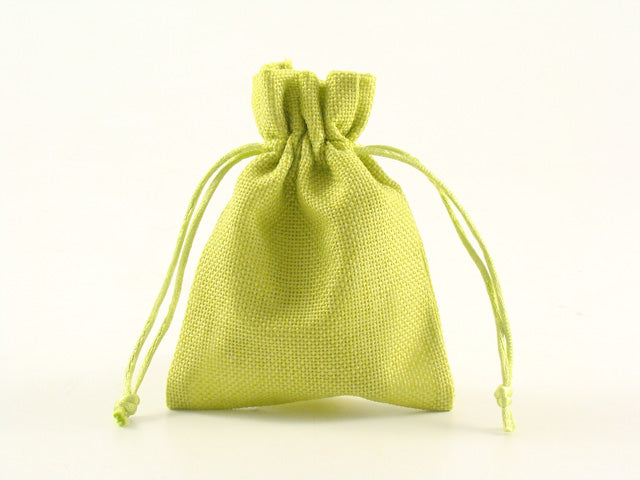 Sacchetto juta verde 9,5x13 ck7022/v