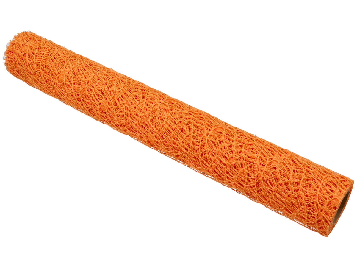 Rotolo a rete larga per fiori arancione in plastica 48cmx5mt - Arte in Fiore