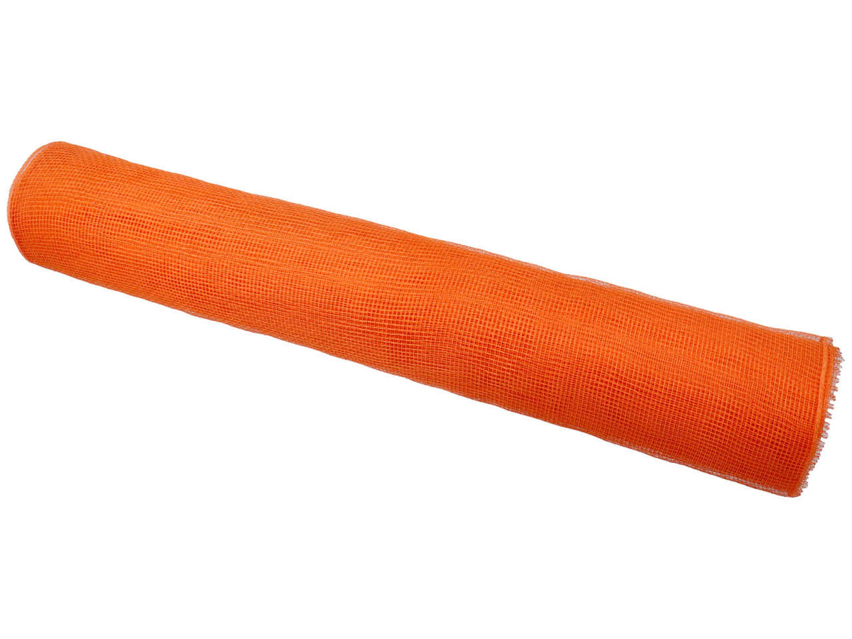 Rotolo deconet a rete stretta arancione in plastica 53cmx9,15mt - Arte in Fiore
