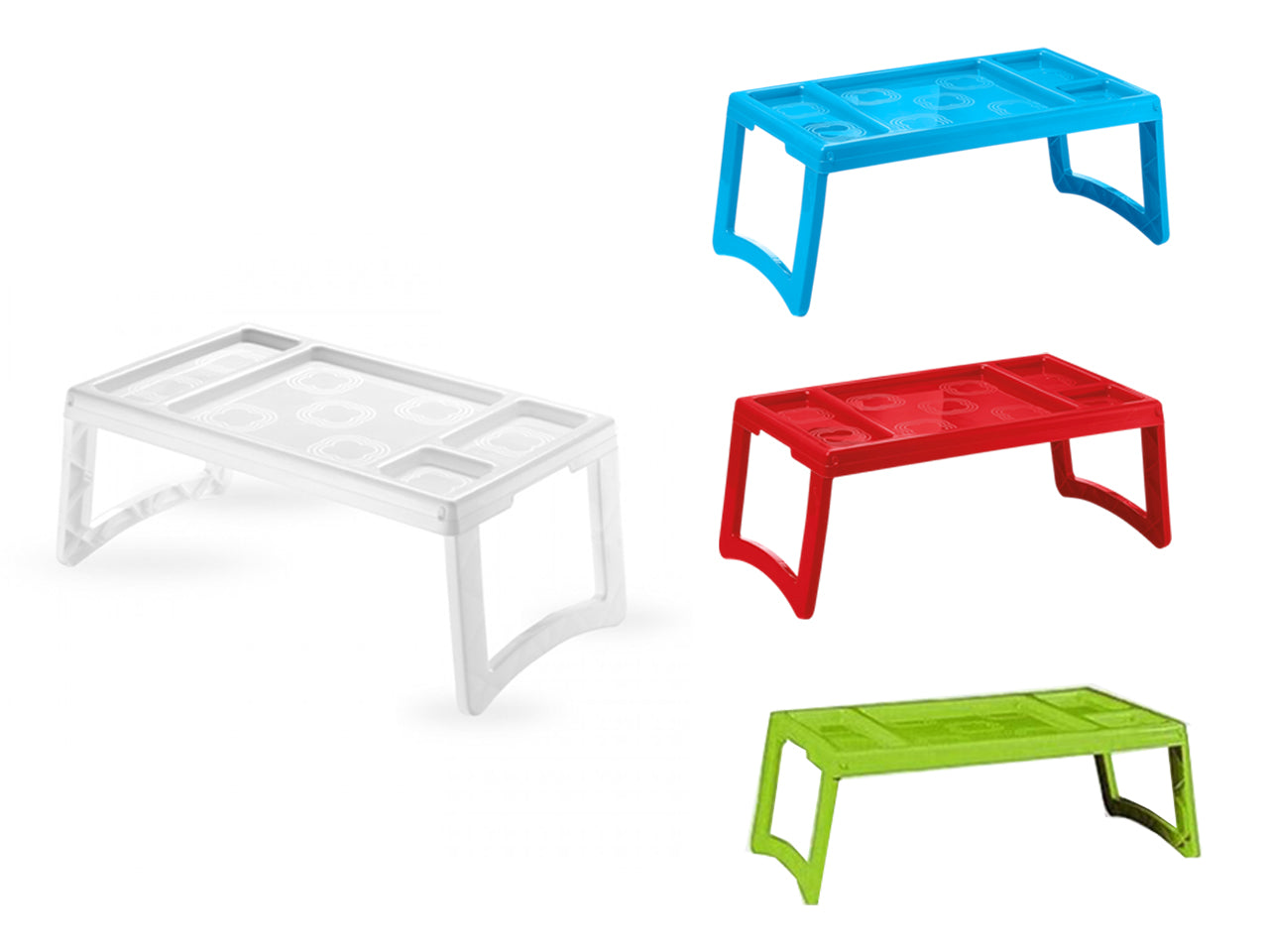 Vassoio da letto 55x30xh.22cm in colori assortiti