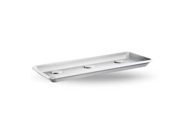 Sottofioriera rettangolare anthea 80cm.bianco