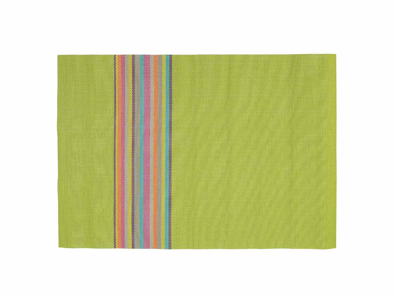 Tovaglietta in plastica confezione da 4 pezzi assortiti con disegno righe 45x30cm
