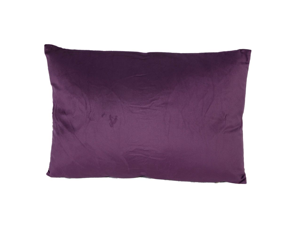 Cuscino in velluto colore viola rettangolare cm35x50xh10