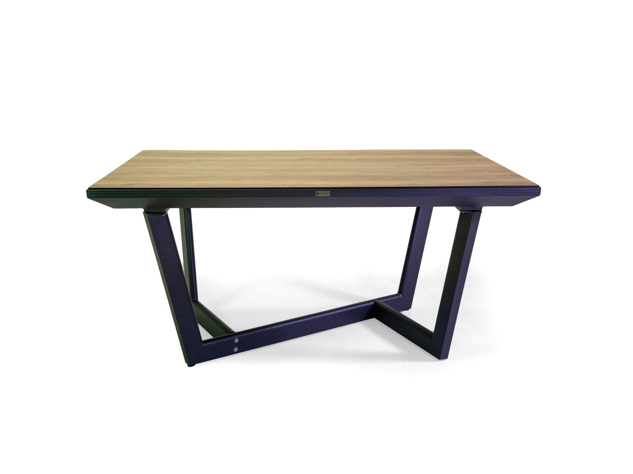 Tavolo in alluminio riverside allungabile colore antracite top in hpl 160/240x100xh.75cm