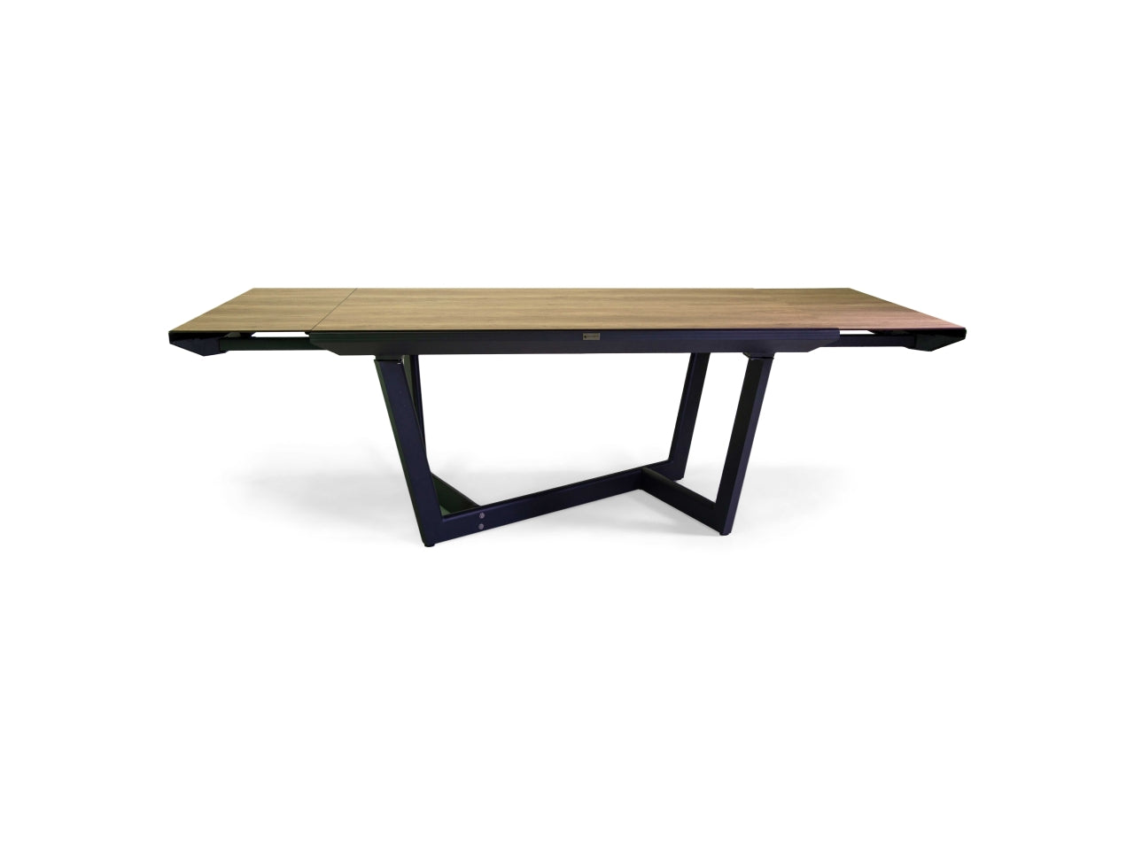 Tavolo in alluminio riverside allungabile colore antracite top in hpl 160/240x100xh.75cm