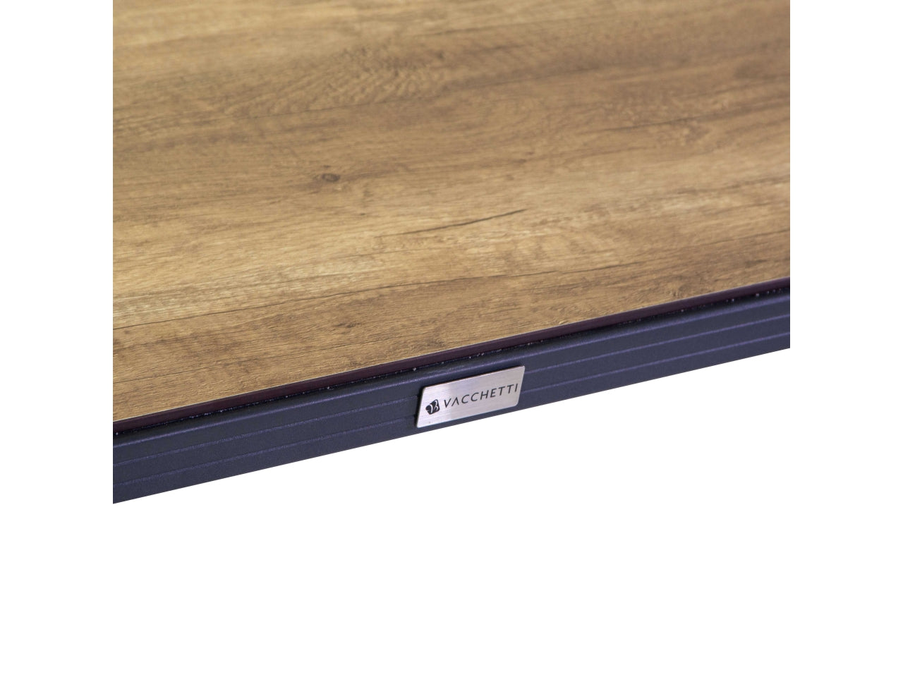 Tavolo in alluminio riverside allungabile colore antracite top in hpl 160/240x100xh.75cm