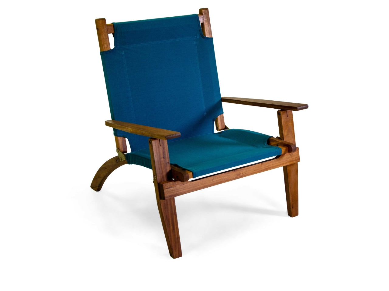 Poltrona in legno diane con tessuto colore blu 76x89xh.91cm
