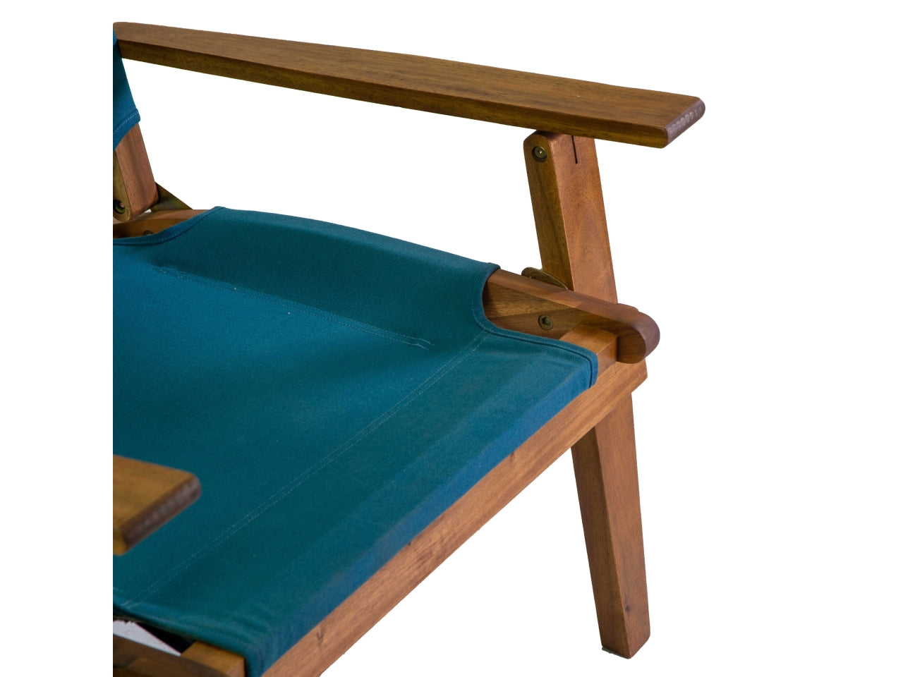 Poltrona in legno diane con tessuto colore blu 76x89xh.91cm