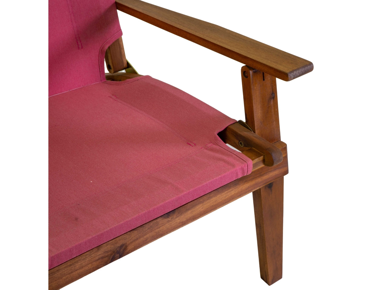Poltrona in legno diane con tessuto colore rosso 76x89xh.91cm