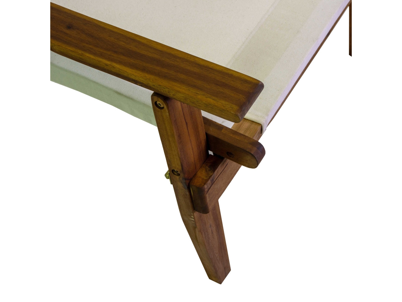 Salotto in legno e tessuto ecru' 4 pezzi, stile contemporaneo - Vacchetti