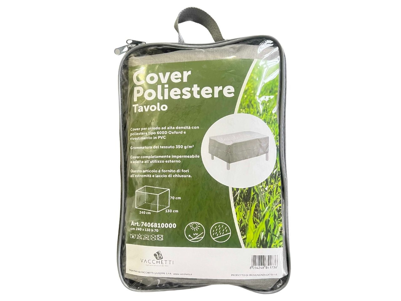 Cover in poliestere per tavolo 240x130xh.70cm
