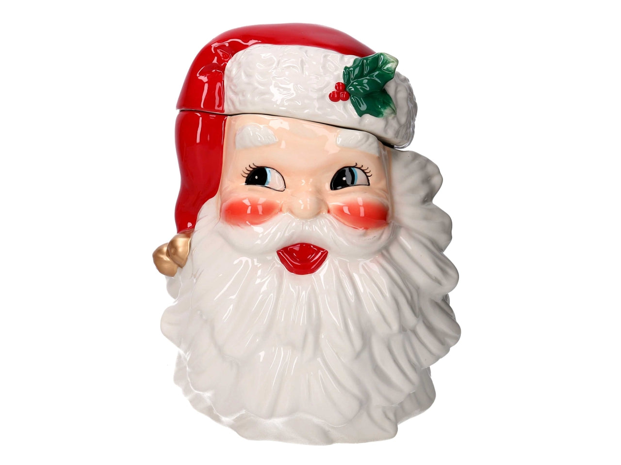 Barattolo in ceramica babbo natale 23,5x20,3x30,5cm