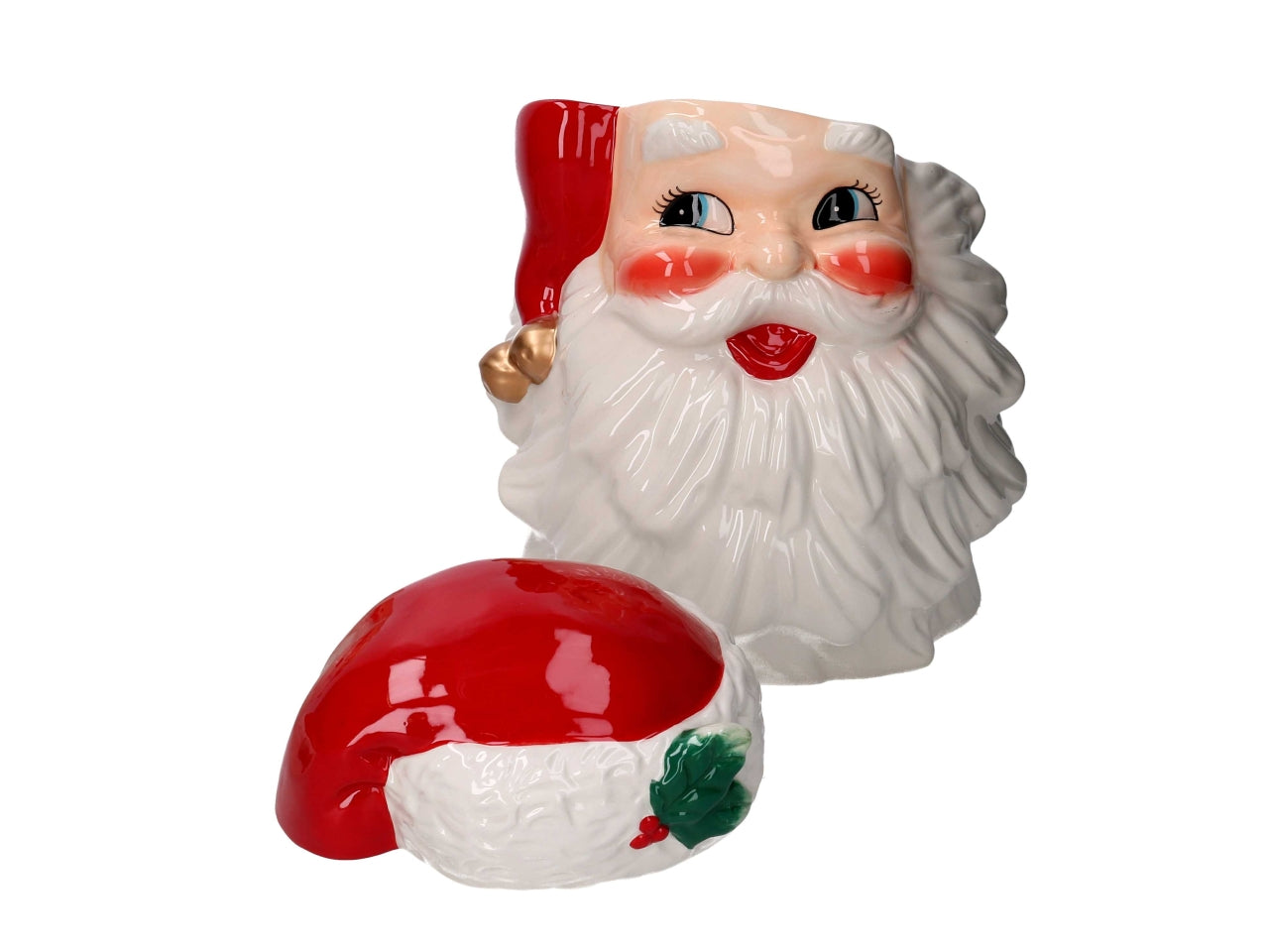 Barattolo in ceramica babbo natale 23,5x20,3x30,5cm